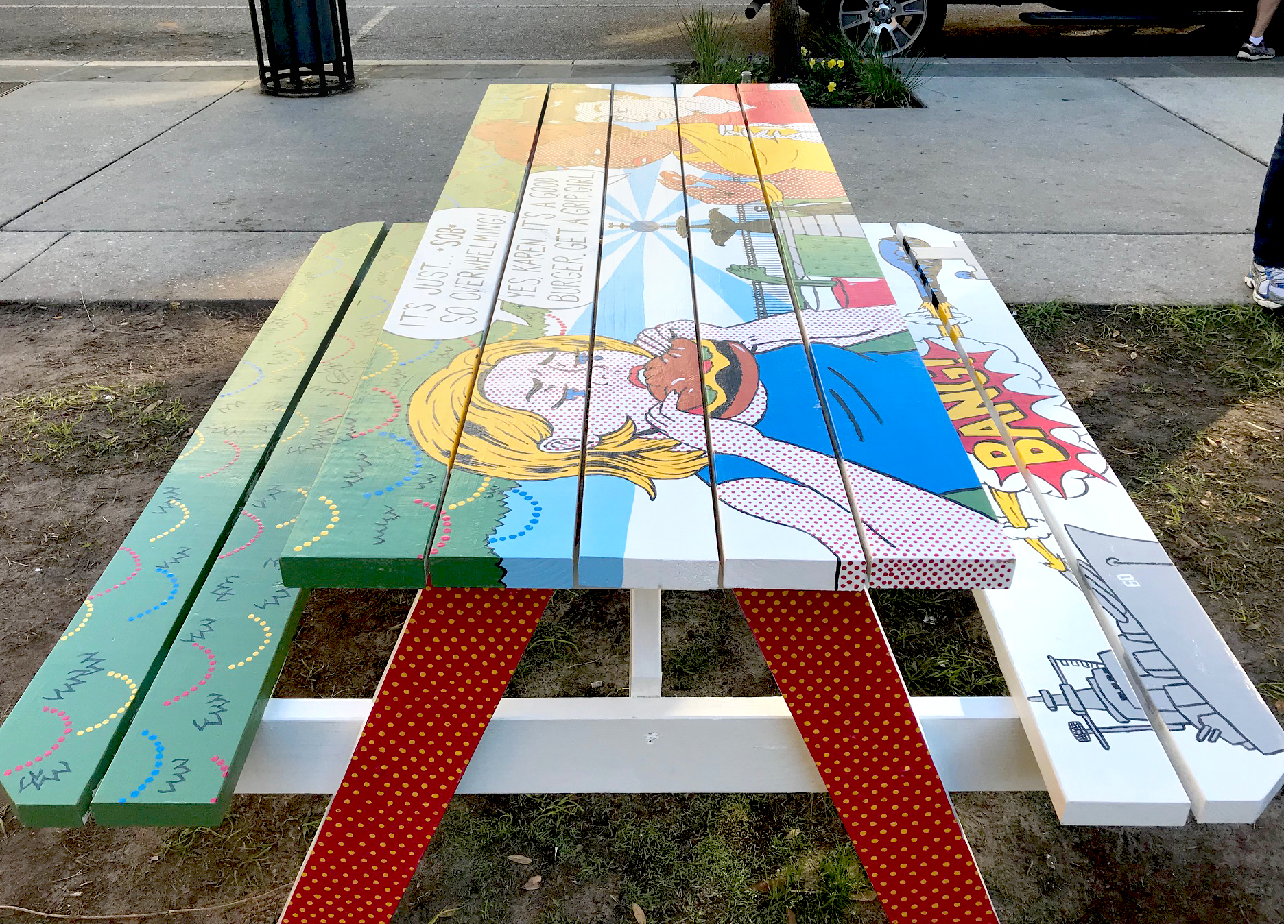 Biergarten Table Painting