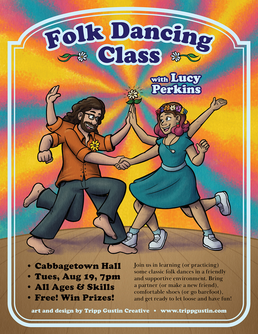 Folk Dancing Flyer